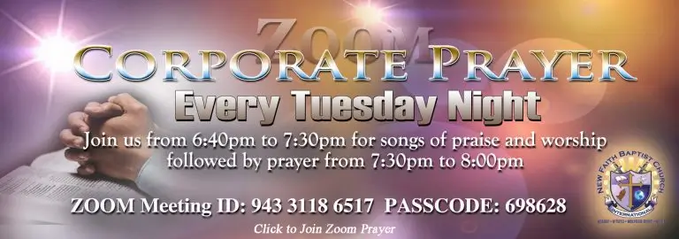 Corporate Prayer via Zoom